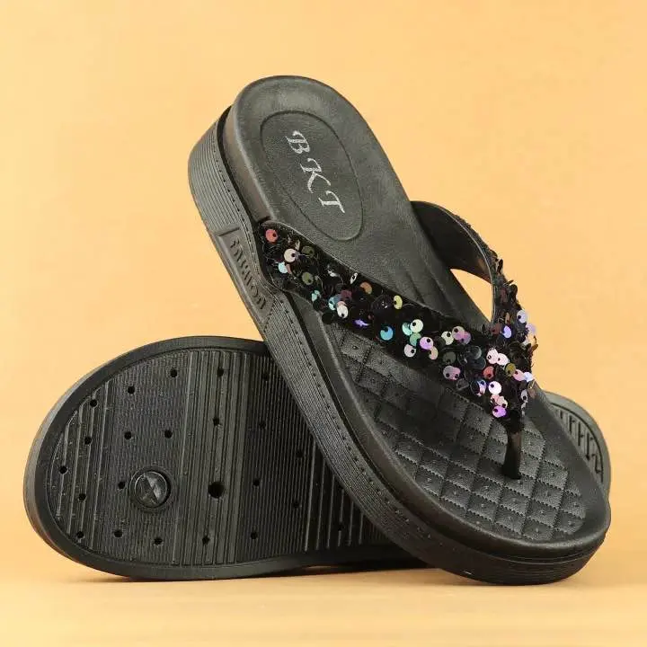 Picture of New Trending viral collection Good Quality black colour semi heel for women | new fashionable heels for woman