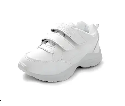 Picture of Comfortable Rubber Sole School Uniform Shoes for Boys - Casual Style White Sneakers