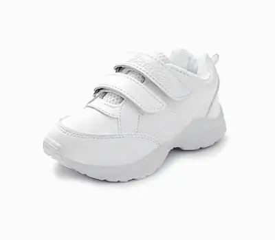 Picture of Comfortable Rubber Sole School Uniform Shoes for Boys - Casual Style White Sneakers