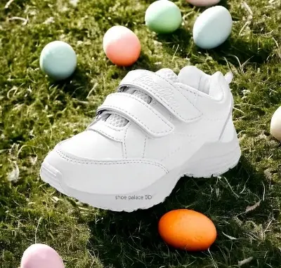 Picture of Comfortable Rubber Sole School Uniform Shoes for Boys - Casual Style White Sneakers