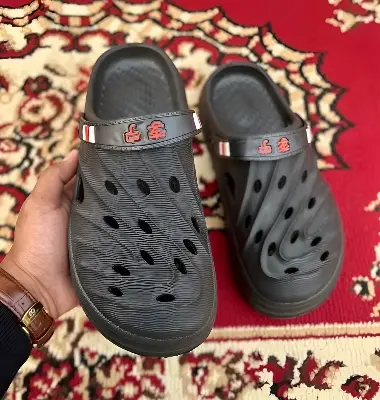 Picture of New Mens Hollow Design Slingback Round Toe Clogs Outdoor EVA Vent Crocs Sandals