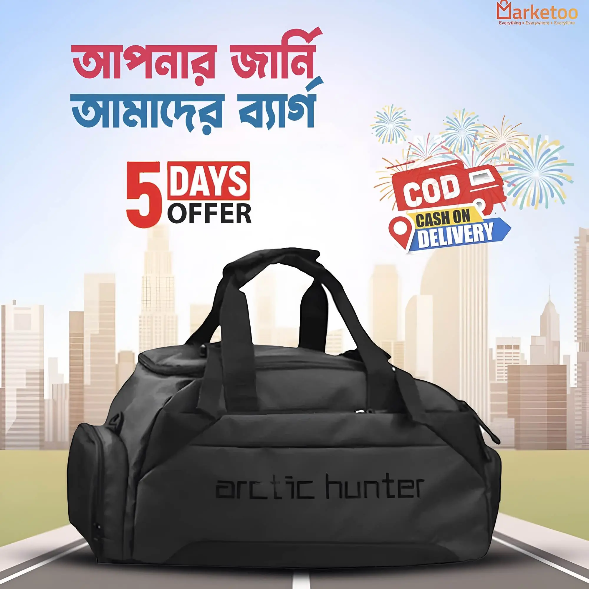 Picture of Arctic Hunter 4-in-1 Waterproof Travel Duffel Gym Sports Bag