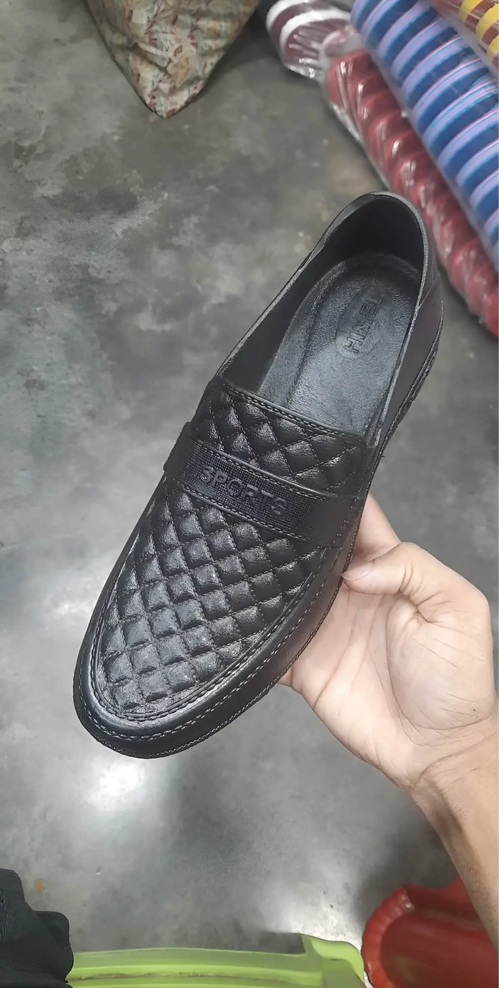 Picture of FASHION Black Rubber Shoes for Men