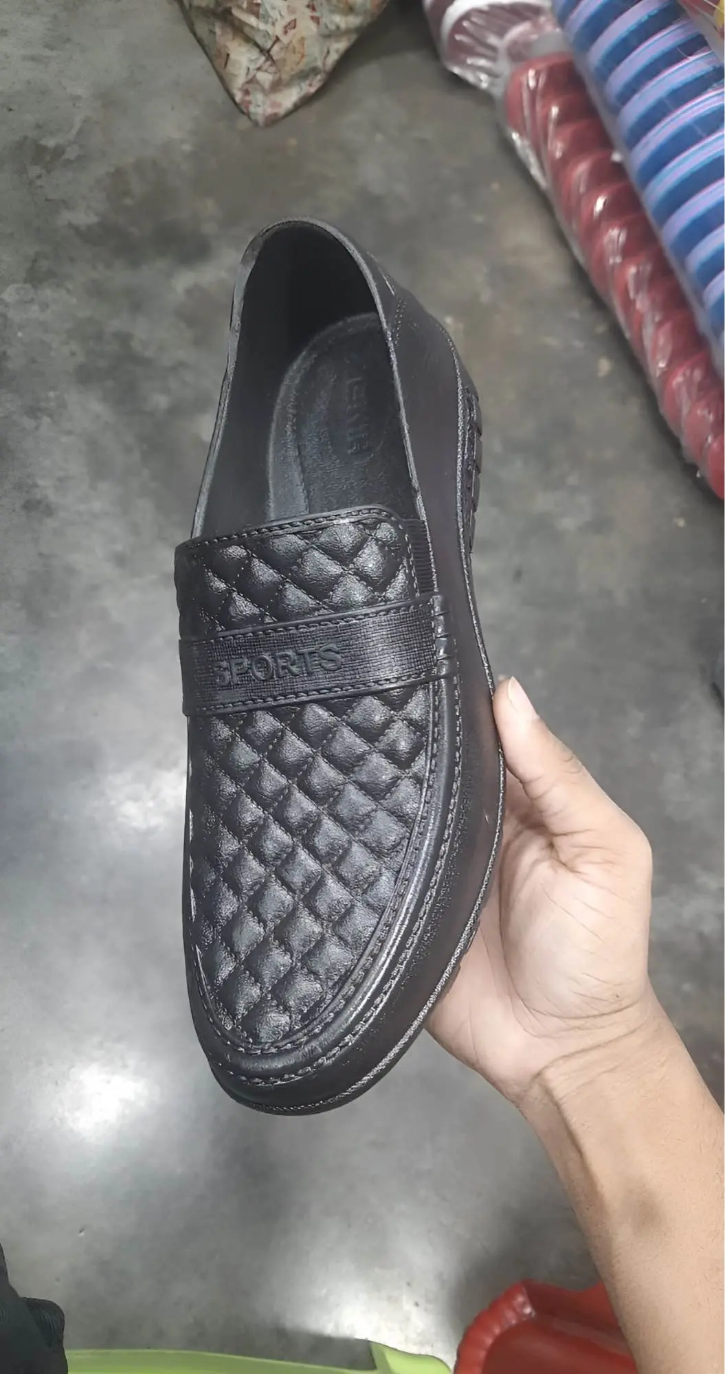 Picture of FASHION Black Rubber Shoes for Men