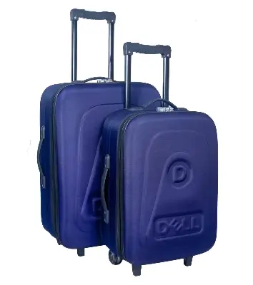 Picture of Family size two piece trolley bag luggage. Two piece easy size when which need trolley luggage bag set.