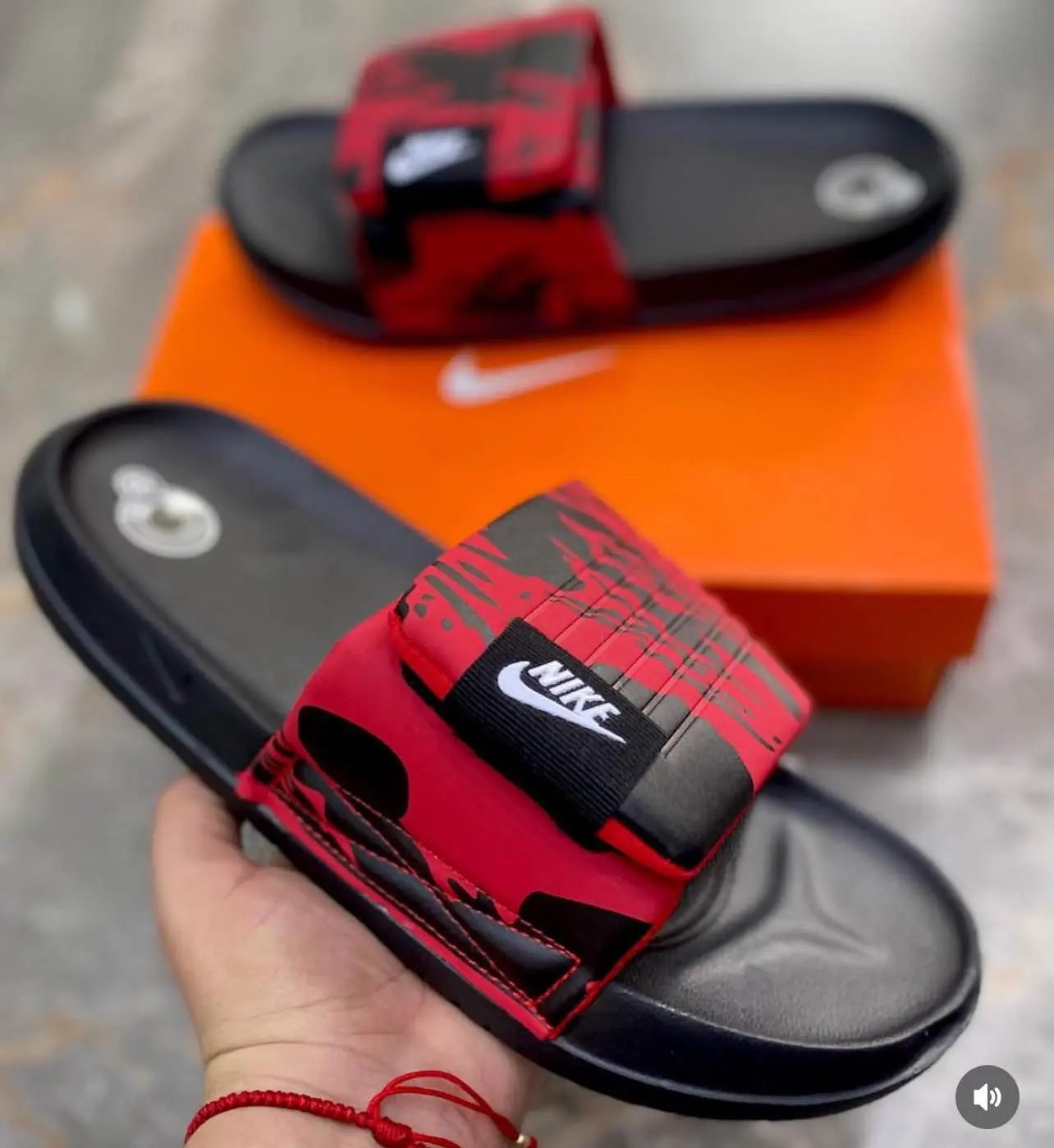 Picture of New Collection Black White Red And Yellow Color NK Slide Slipper Sandal For Men M25002