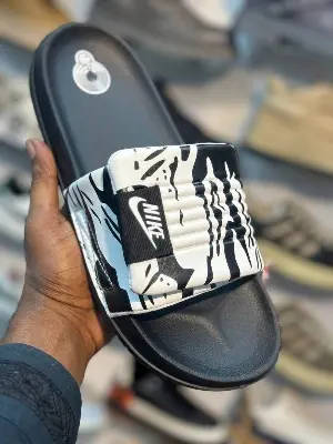 Picture of New Collection Black White Red And Yellow Color NK Slide Slipper Sandal For Men M25002