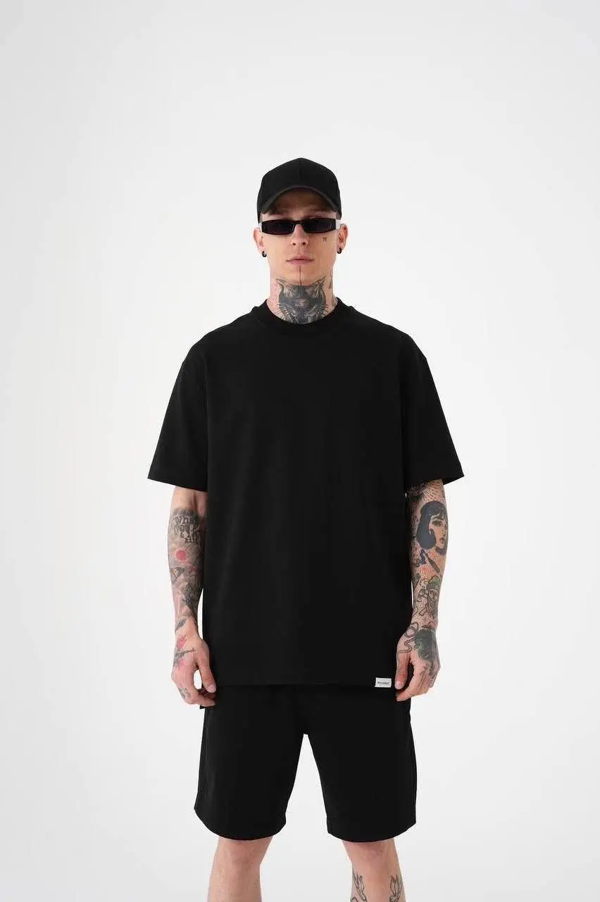 Picture of Premium Black Drop Shoulder T-Shirt – Stylish, Comfortable & Perfect for Casual Wear