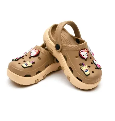 Picture of Unisex Cartoon-Themed Non-Slip Clogs with Cute Charms - Fashionable Summer Beach Sandals