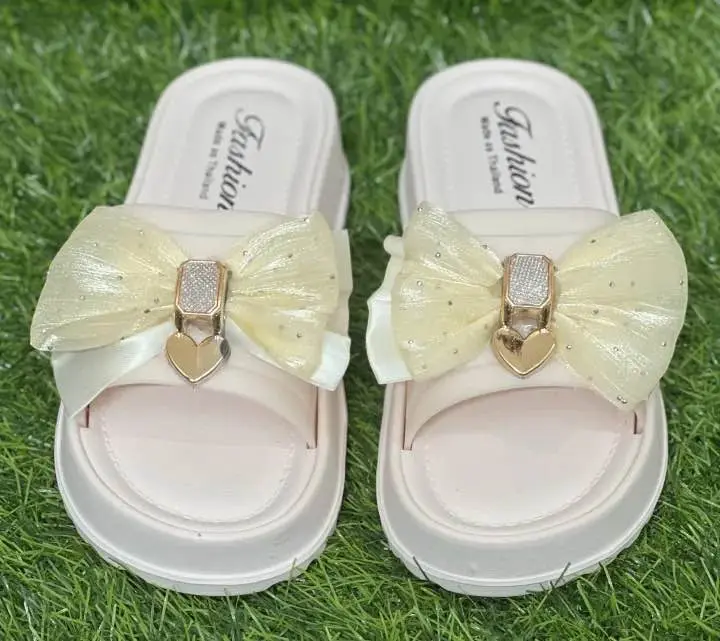 Picture of New Butterfly Net Design Thick Sole Slippers – Trendy & Stylish Sandals for Girls, Ladies & Women
