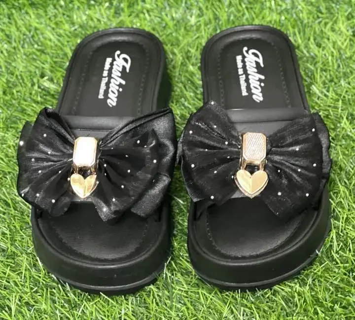 Picture of New Butterfly Net Design Thick Sole Slippers – Trendy & Stylish Sandals for Girls, Ladies & Women