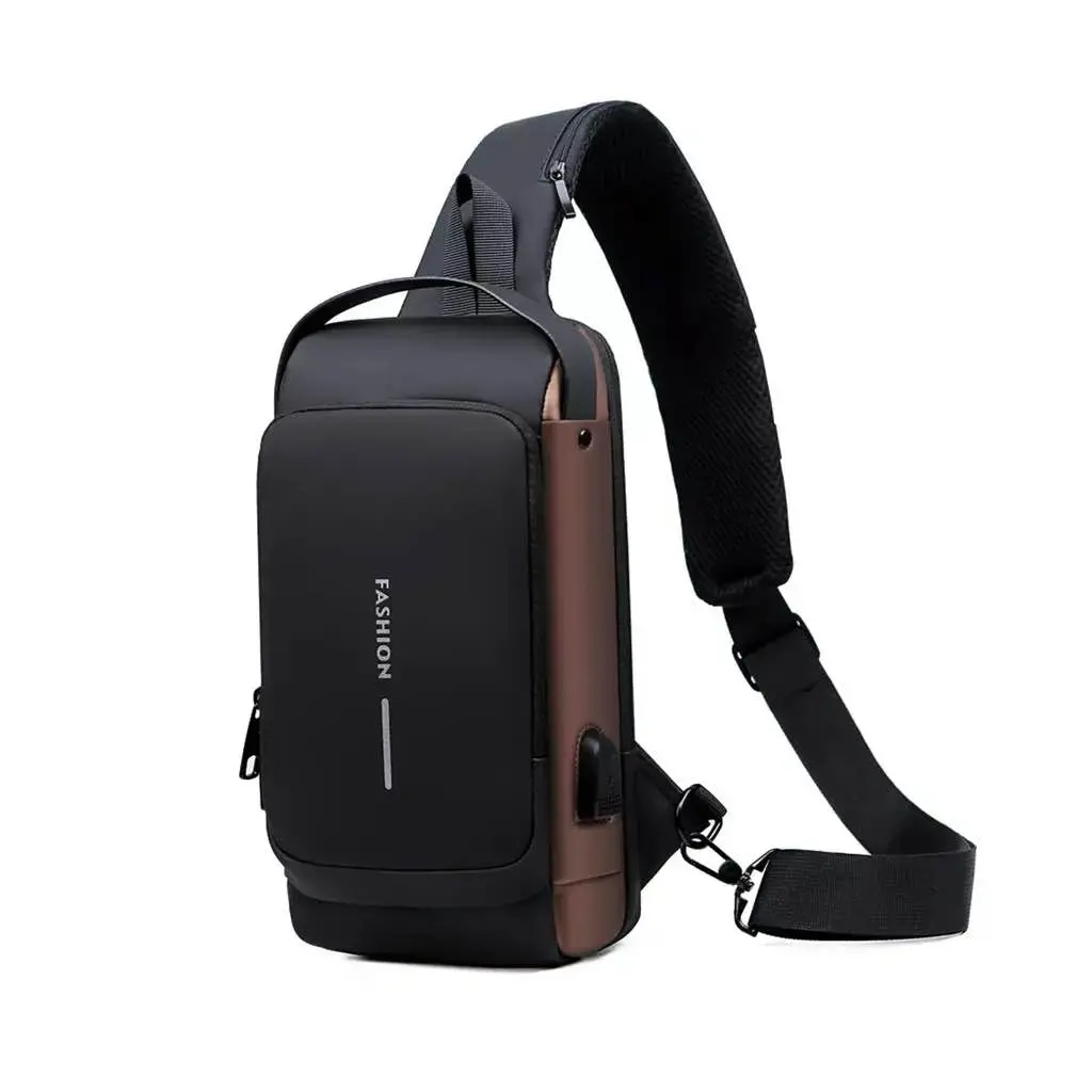 Picture of New Stylish Bag for Boys Chest Pack Multi-functional Chest Bag School Bag Crossbody Bag Zipper Bag Sports Bag Waterproof Bag For Men Street Shoulder Bag Messenger Bag Travel Bag Work or Business Bag