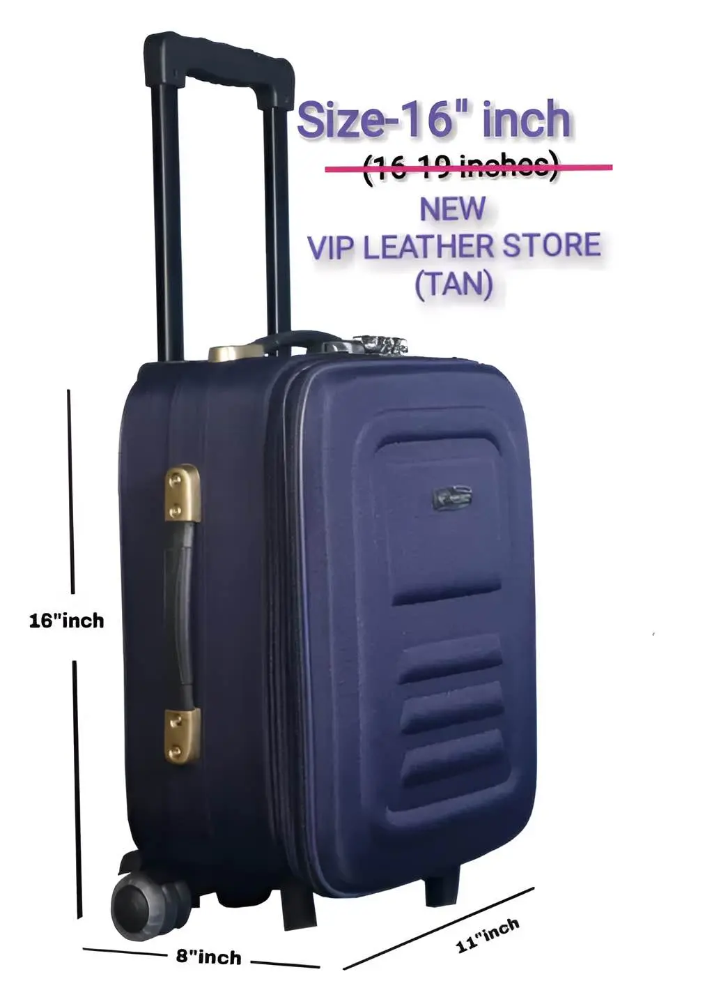 Picture of Premium 16” Easy Size Trolley Luggage Bag – Ultra Lightweight, Stylish & Durable Travel Suitcase