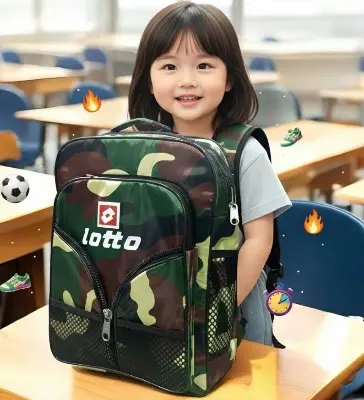Picture of NEW Army School Bag for Boys/Girls 🎒 | 🔥 Camouflage Military Backpack | Primary/High Quality Kids Bag | Waterproof