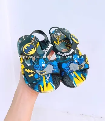 Picture of New Model 3D Batman Water Sandals | Toddler & Children's Adjustable Strap Slides | Kids' #1 Favorite Water Shoe!