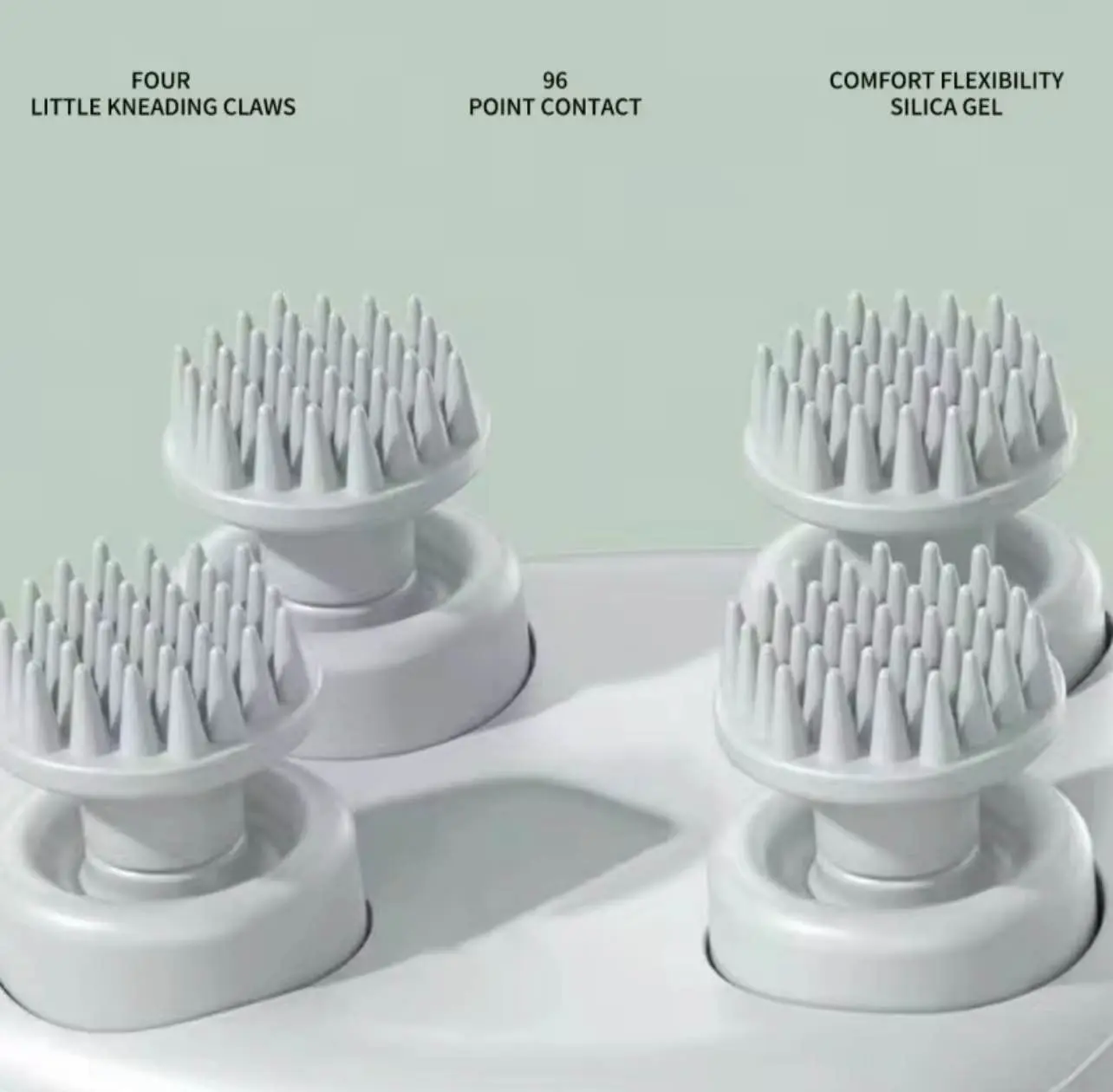 Picture of Smart Electric Scalp Massager for Men, Women, Cat & Dog Pets – Waterproof Rechargeable Head Massager with 4 Massage Heads & 3 Speeds for Hair Growth, Stress Relief & Relaxation