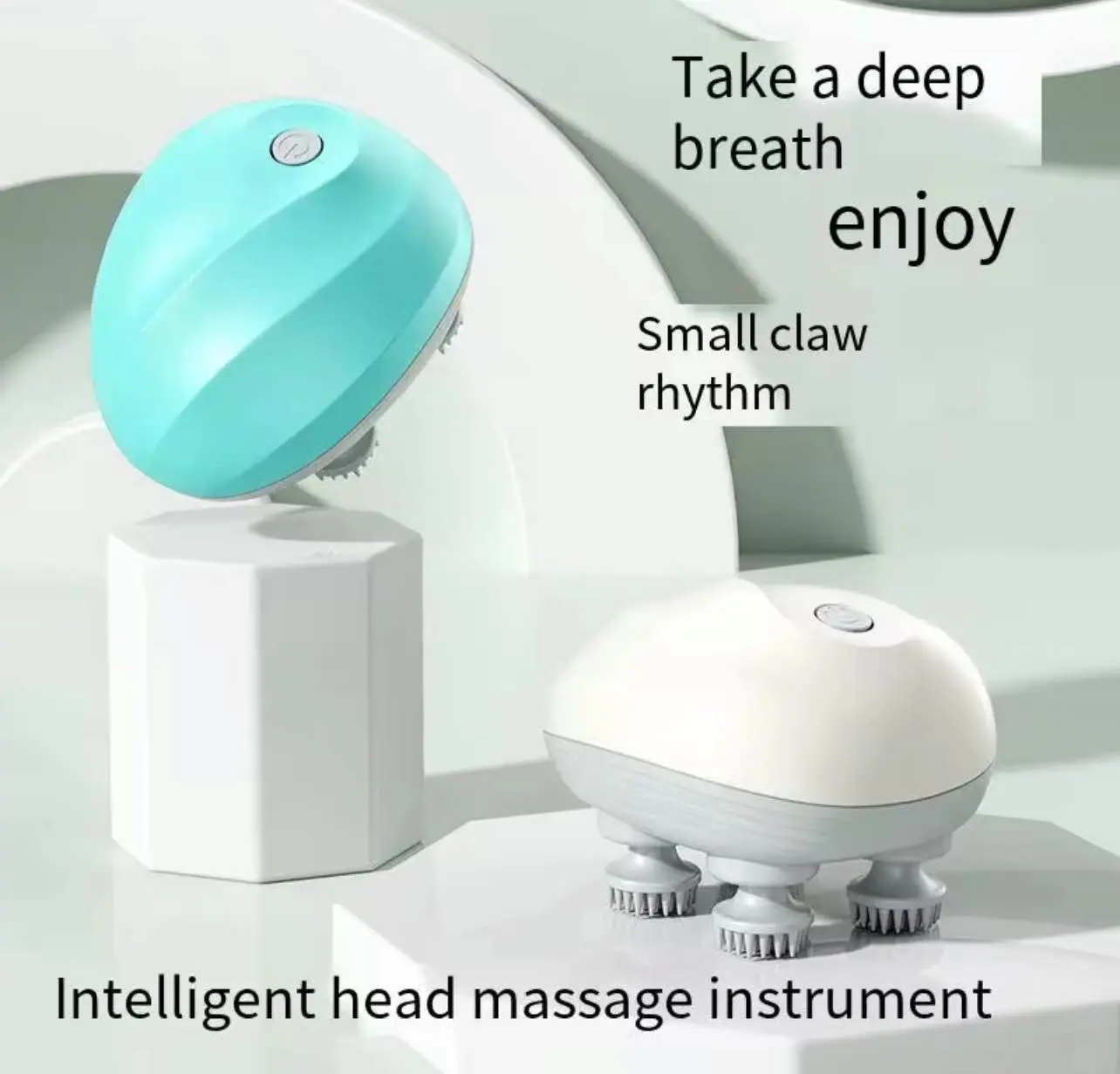 Picture of Smart Electric Scalp Massager for Men, Women, Cat & Dog Pets – Waterproof Rechargeable Head Massager with 4 Massage Heads & 3 Speeds for Hair Growth, Stress Relief & Relaxation