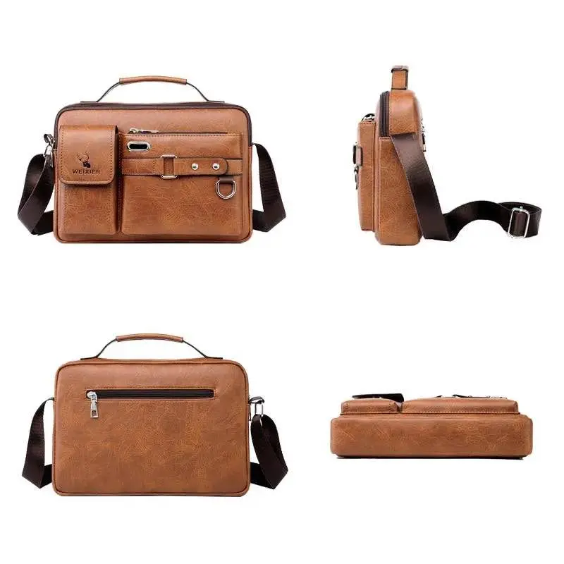 Picture of 🔥 Trendy Men's Business Crossbody Bag | Premium PU Leather Office Shoulder Messenger Bag for Men | Casual Handbag