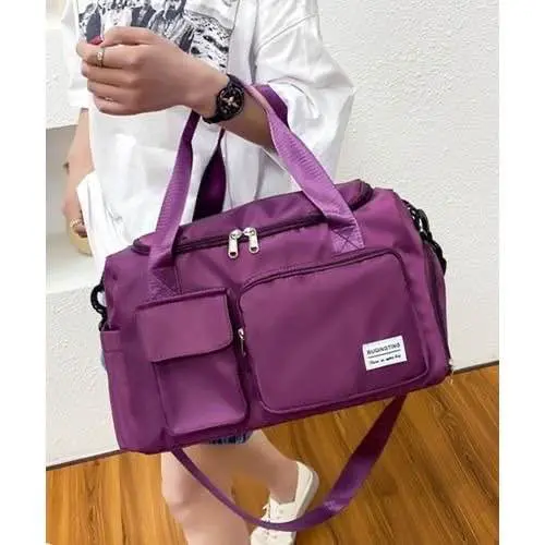 Picture of The Viral Pink Travel Duffel Bag: Premium Large Waterproof Weekend & Gym Bag with Dedicated Shoe Chamber (Also Available in Maroon)