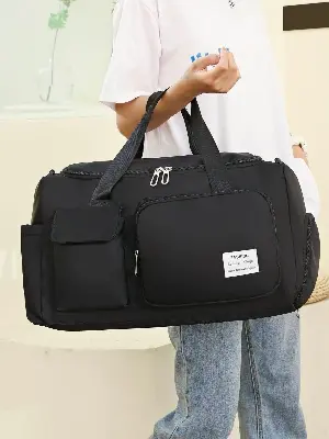 Picture of Viral Waterproof Travel Duffel Bag Large Capacity for Men & Women – Premium Black Gym & Weekend Bag with Shoe Pocket