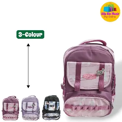Picture of Latin Sheep ICON Premium School Bag | VIRAL Korean Fashion Large Capacity Nylon Backpack for Boys & Girls | Best Seller Colour Block