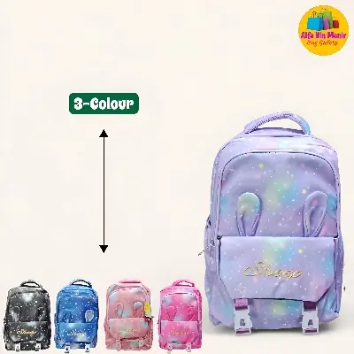 Picture of 🔥 [NEW] Latin Sheep ICON Premium School Bag | Korean Style Large Capacity Nylon Backpack for Boys & Girls | 4-Colour Trendy Design