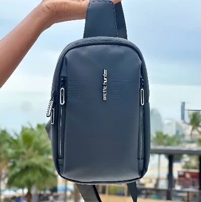 Picture of Arctic Hunter Premium Anti-Theft Crossbody Sling Bag for Men | Waterproof USB Charging Travel Shoulder Messenger Bag