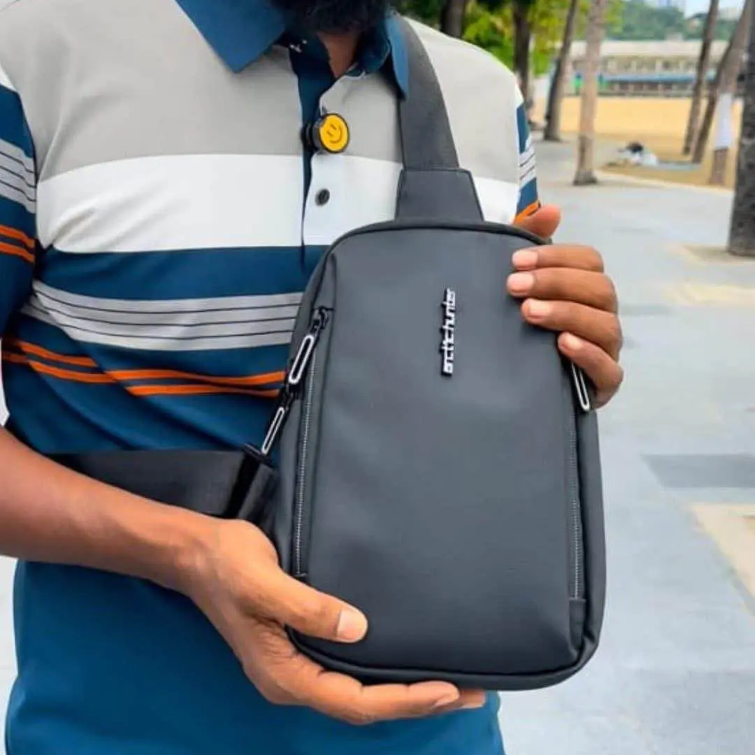 Picture of Arctic Hunter Premium Anti-Theft Crossbody Sling Bag for Men | Waterproof USB Charging Travel Shoulder Messenger Bag