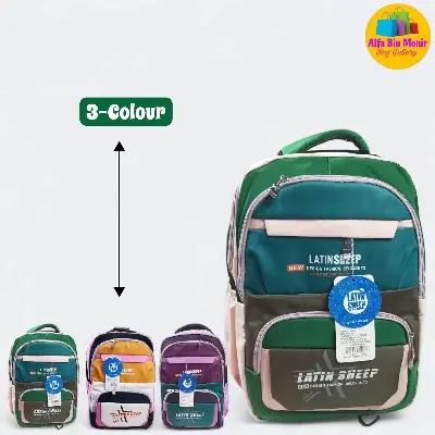 Picture of Cute Korean Version Premium Kids Latin Sheep School Bag | Waterproof Backpack for Boys & Girls | 4 Colour Trendy Design