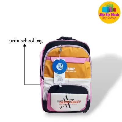 Picture of Cute Korean Version Premium Kids Latin Sheep School Bag | Waterproof Backpack for Boys & Girls | 4 Colour Trendy Design