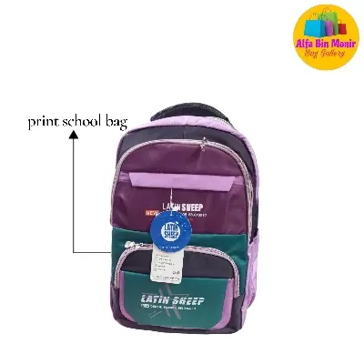 Picture of Cute Korean Version Premium Kids Latin Sheep School Bag | Waterproof Backpack for Boys & Girls | 4 Colour Trendy Design