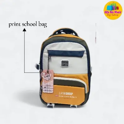 Picture of Cute Korean Version Fashionable Latin Sheep 4-Colour School Bag | Premium Waterproof College Backpack for Boys & Girls