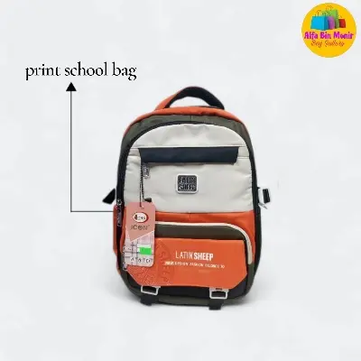 Picture of Cute Korean Version Fashionable Latin Sheep 4-Colour School Bag | Premium Waterproof College Backpack for Boys & Girls