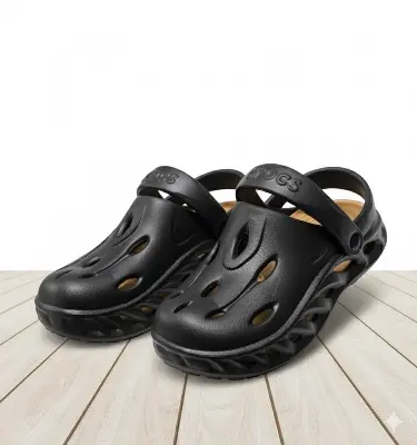 Picture of AirFlex Men’s Premium EVA Clogs Sandals – Black, Blue & Beige | Ultra-Light, Breathable & Comfortable Slip-On Footwear for Daily Use