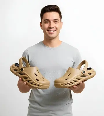 Picture of AirFlex Men’s EVA Breathable Clogs & Slip-On Sandals – Lightweight, Ultra-Comfortable, Anti-Slip Slippers & Sandals for Home, Outdoor, Beach & Daily Wear | Trendy Casual Footwear