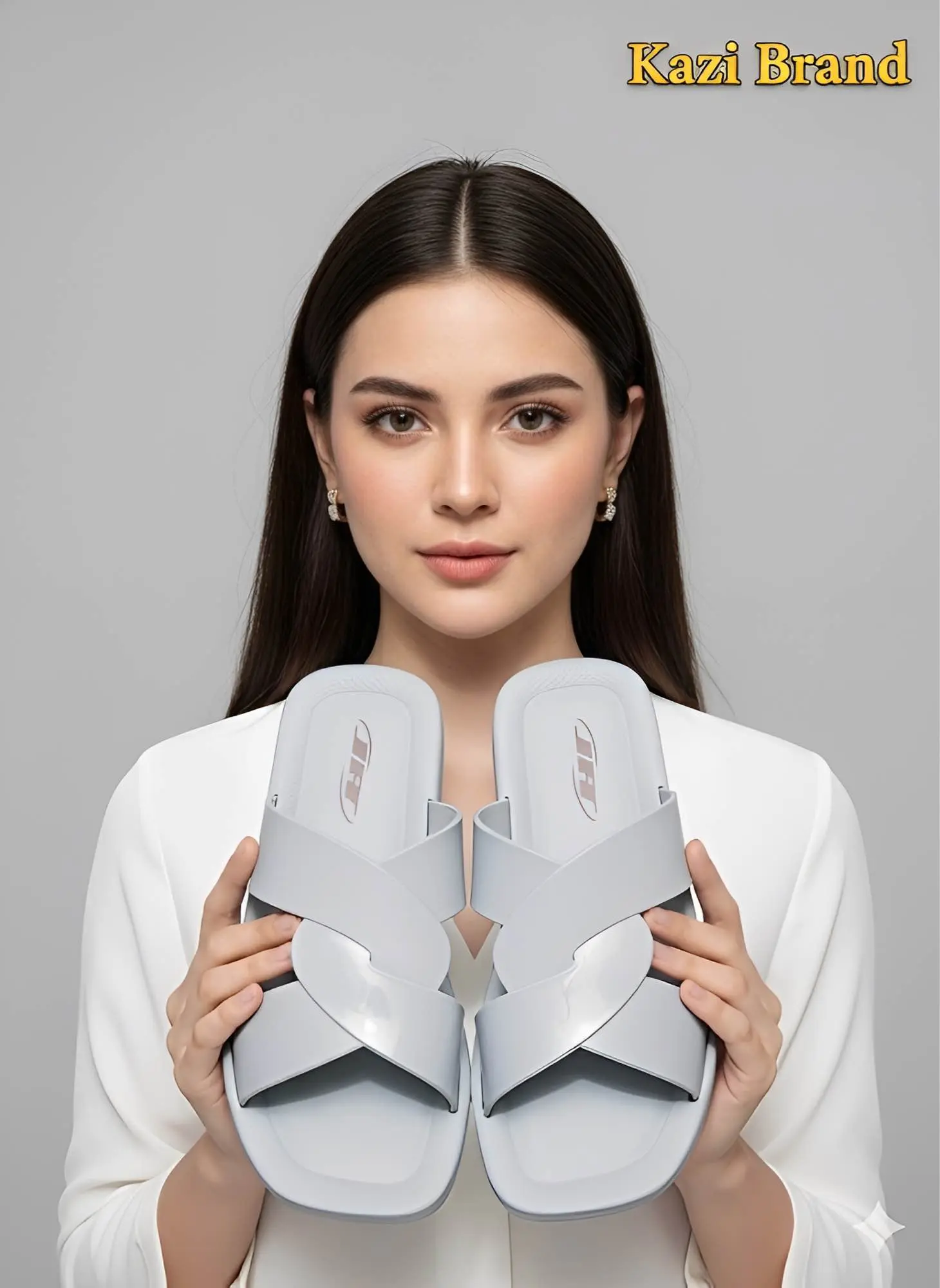 Picture of Kazi Brand | Trendy Ultra-Light Cross-Strap Slide Slippers for Women | Premium Cushioned Comfort Sandal | Stylish & Non-Slip Daily Wear Footwear | Daraz Exclusive