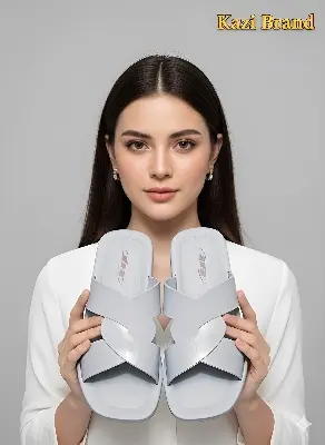 Picture of Kazi Brand | Trendy Ultra-Light Cross-Strap Slide Slippers for Women | Premium Cushioned Comfort Sandal | Stylish & Non-Slip Daily Wear Footwear | Daraz Exclusive