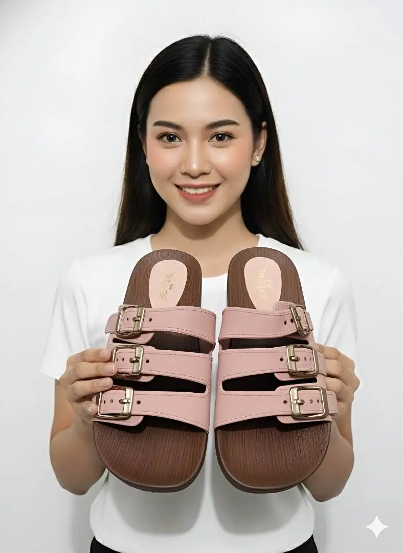 Picture of Velora Women’s Triple Buckle Cork Sole Platform Sandals