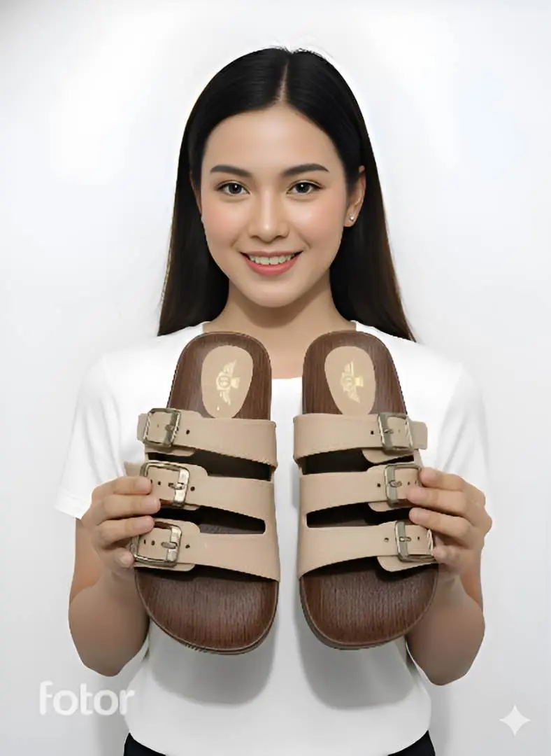 Picture of Velora Women’s Triple Buckle Cork Sole Platform Sandals