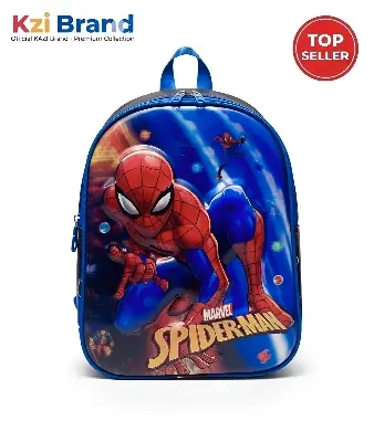 Picture of Marvel Spider-Man Kids Backpack - School Bag for Boys & Girls - 3D Embossed Spiderman Bag - Children's School Bag - Kazi Brand Best Seller