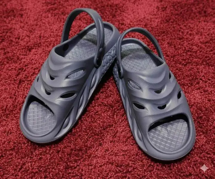 Picture of VIRAL TREND] Men's/Unisex EVA Clog Sandal | Lightweight Soft Rubber Slides | Black & Blue Color Available | Non-Slip Comfortable Hole Shoe with Back Strap