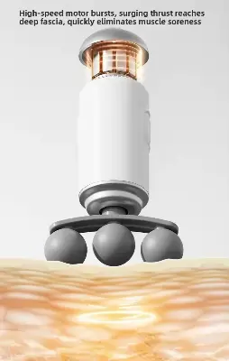 Picture of [6-in-1 Pro] Fascia Massage Gun – 6-Speed Silent Deep Tissue Percussion Body Massage | Wireless & Rechargeable | Full Body Pain Relief for Athletes & Home Gym | Portable Muscle Recovery Tool