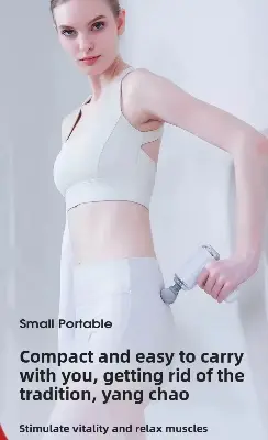 Picture of [6-in-1 Pro] Fascia Massage Gun – 6-Speed Silent Deep Tissue Percussion Body Massage | Wireless & Rechargeable | Full Body Pain Relief for Athletes & Home Gym | Portable Muscle Recovery Tool