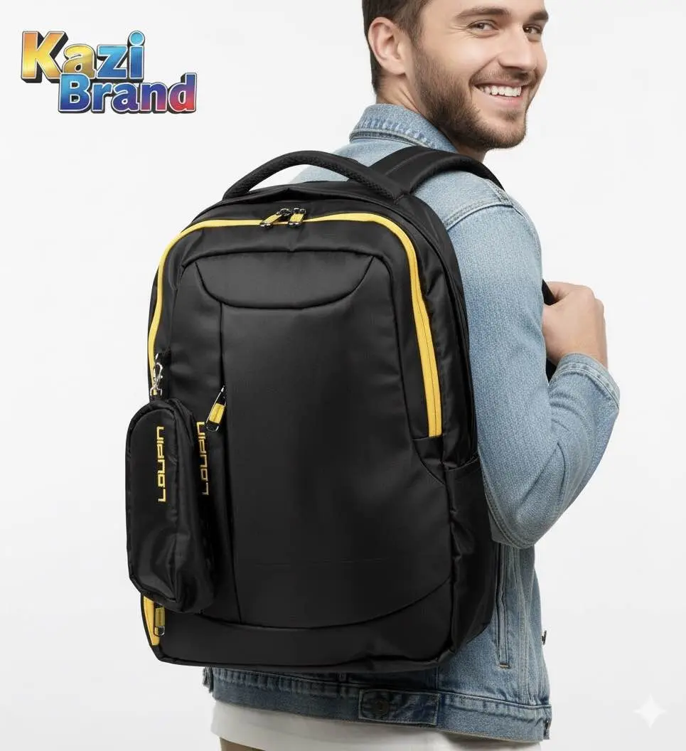 Picture of Loupin Kazi Brand High Quality Laptop Backpack for Men Boys – Stylish Waterproof Travel Bag College School Office Durable Back Pack [New Trendy]
