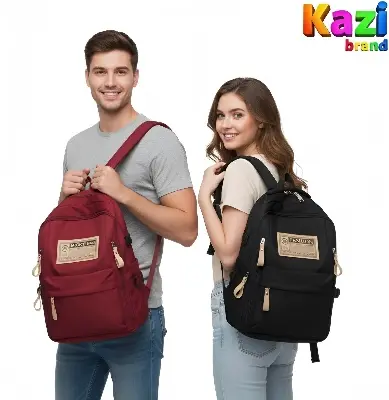 Picture of Fashion Student Backpack for School/Travel | Kazi Brand Casual Daypack with USB Port Slot | Comfortable & Large Capacity
