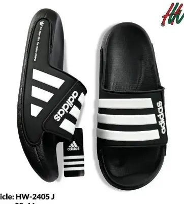 Picture of ⚡ [Hot] Adidas Adilette Slipper Slides for Men | Top-Rated 3-Stripes Black and White Casual Sandals | Waterproof and Comfortable Flat Shoes