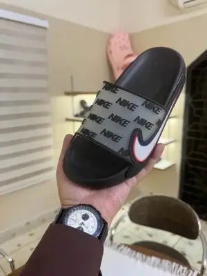 Picture of ⚡ [Top Seller] Trendy Adidas / Nike Style Men’s Slides | 3-Stripe Comfortable, Waterproof & Non-Slip Casual Slippers | Fashionable Flat Sandal for Everyday Wear