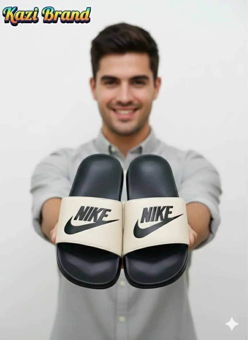 Picture of Kazi Brand | Premium Comfort Slide Slipper for Men | Trendy New Design Casual Lightweight Soft Sole Sandal | Daraz Bestseller Footwear