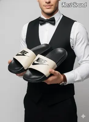 Picture of Kazi Brand | Premium Comfort Slide Slipper for Men | Trendy New Design Casual Lightweight Soft Sole Sandal | Daraz Bestseller Footwear