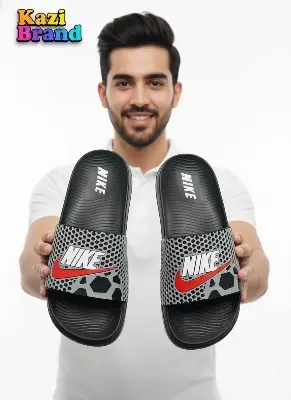 Picture of Kazi Brand | Premium Comfort Slide Slipper for Men | Trendy New Design Casual Lightweight Soft Sole Sandal | Daraz Bestseller Footwear